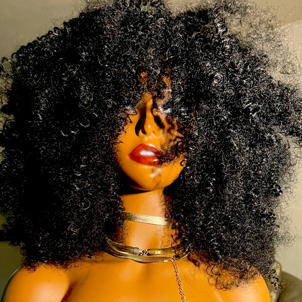 ⭐️⭐️⭐️SOLD⭐️⭐️⭐️Human hair blend headband wig!!! NWOT!!